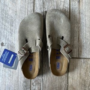 Birkenstock Boston Clogs (Taupe) Size 8/8.5 or “39”